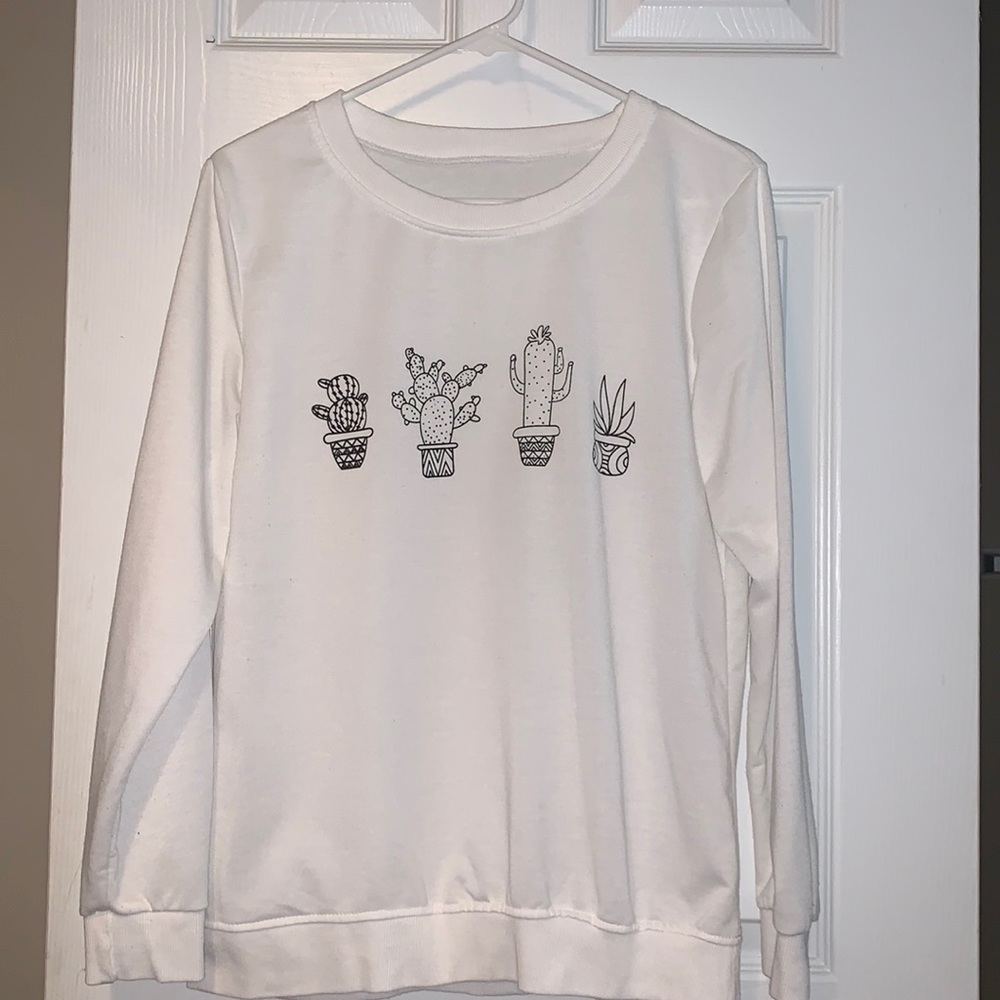 Lightweight plant sweatshirt